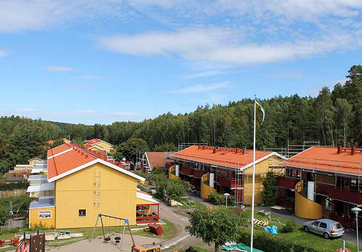 Bigården, tak — projekt utfört av C. Lidberg Bygg AB